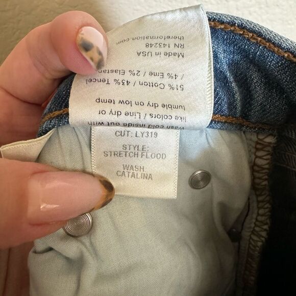 Reformation Stretch Flood Jean Size 26 in Catalina Wash‎ High Rise - Picture 8 of 8